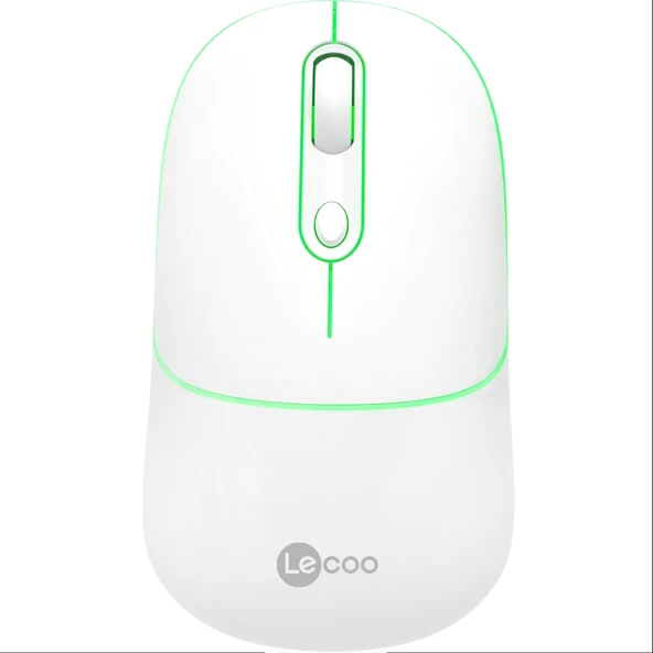 LENOVO LECOO WS210 BEYAZ BLUETOOTH & 2.4G WİFİ WİRELESS CHARGİNG  MOUSE