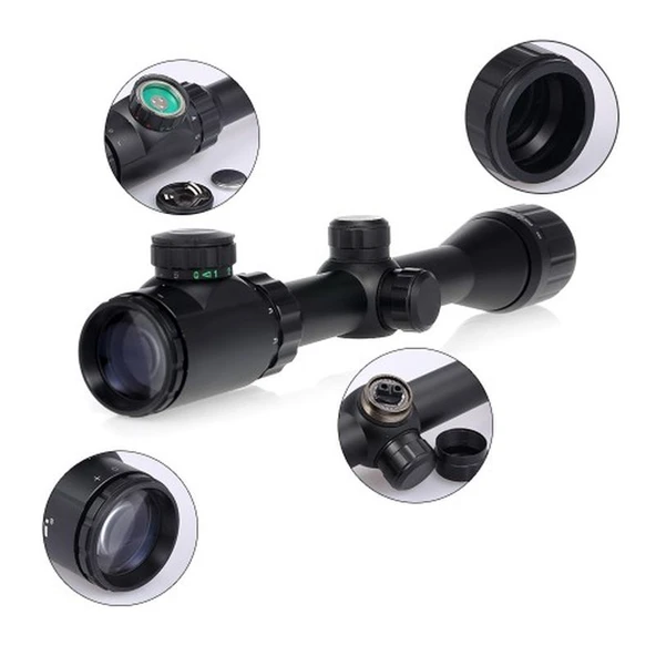 3-9X32Aoeg Çift Işık Kırmızı Yeşil Kaynaklı Dürbün - 3