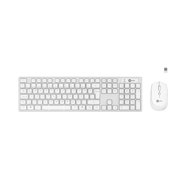 LENOVO LECOO KM2001 BEYAZ KABLOSUZ TÜRKÇE Q KLAVYE & MOUSE SET