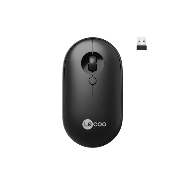 LECOO WS212 SİYAH KABLOSUZ 1600DPI 4 TUŞLU OPTİK MOUSE
