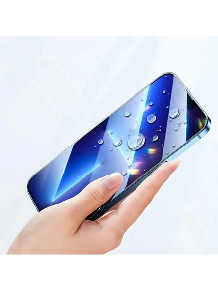 Cover Center Apple iphone 15 Pro Max Tam Kaplayan Darbe Dayanıklı Parlak Esnek Kırılmaz Ekran Koruyucu - 3