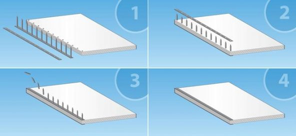 Office Force 10 Tırnak 50 mm Siyah Perçin 100 Adet - 2