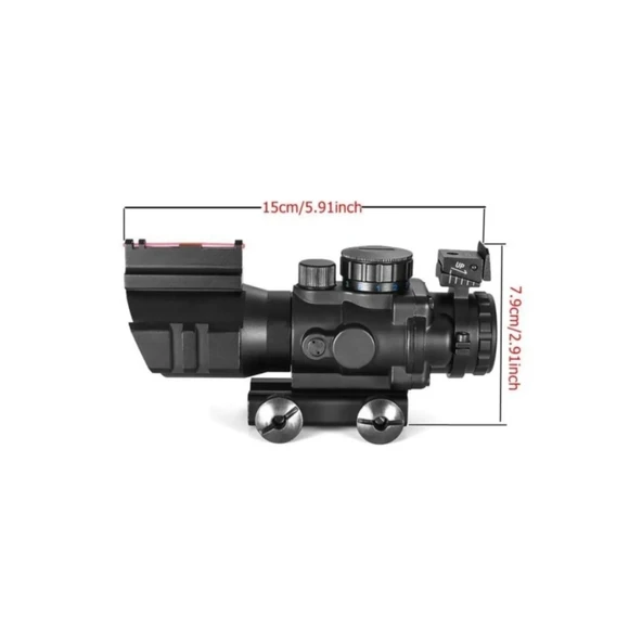 Spike 4X32 Kırmızı Işıklı Dürbün 4X32 - 2