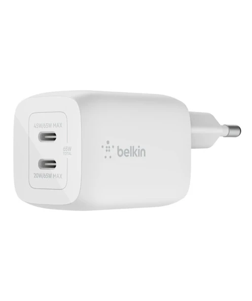 Belkin 2'li USB-C 65W PD Gan Şarj Cihazı