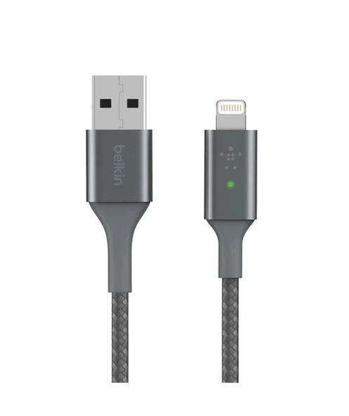 Belkin Smart Led Lightning Kablo1.2M Gri