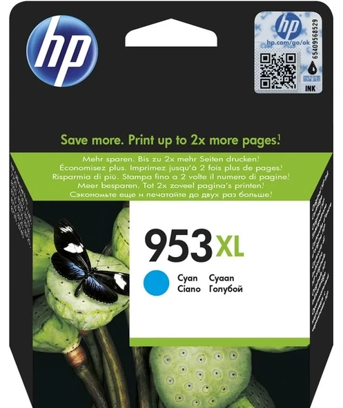 HP F6U16AE Cyan Mürekkep Kartuş (953XL) ürün görseli 1