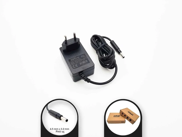 RETRO 29V 500mA 15W 4.5x3.0 mm Switch-Mode (SMPS) Adaptör RPA-AC022