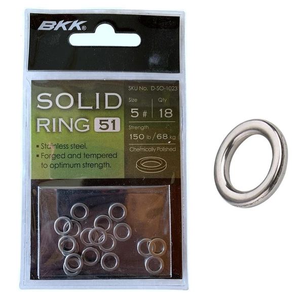 BKK Solid Ring-51 Assist Halkası No:5 (18'li Paket)