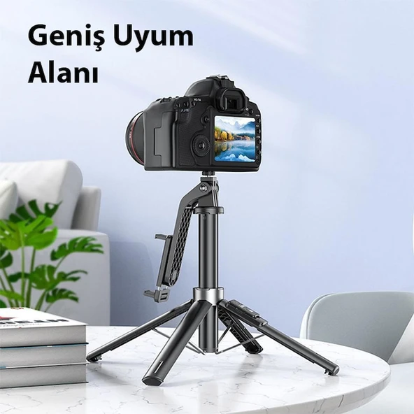 HOCO K21 Uzaktan Kumandalı Tripod Selfie Çubuğu - 4