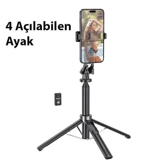 HOCO K21 Uzaktan Kumandalı Tripod Selfie Çubuğu - 5