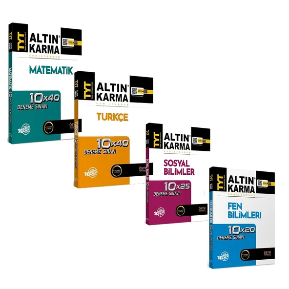 Altın Karma TYT Deneme Seti 4 Kitap Set