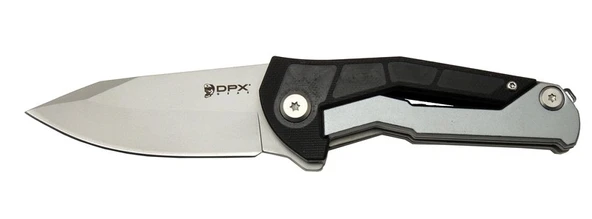 DpxGear Sugga 915B BK Siyah & Beyaz Kamp / Outdoor Çakı 17,5cm - Yarı Otomatik, Kutulu