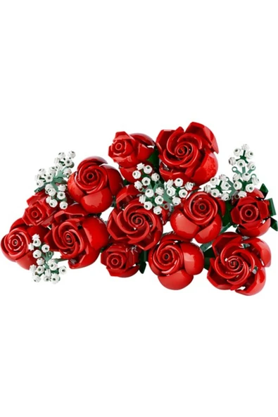 LEGO ® Icons Gül Buketi 10328 -  Yaratıcı Çiçek Model Yapım Seti (822 Parça) - 6