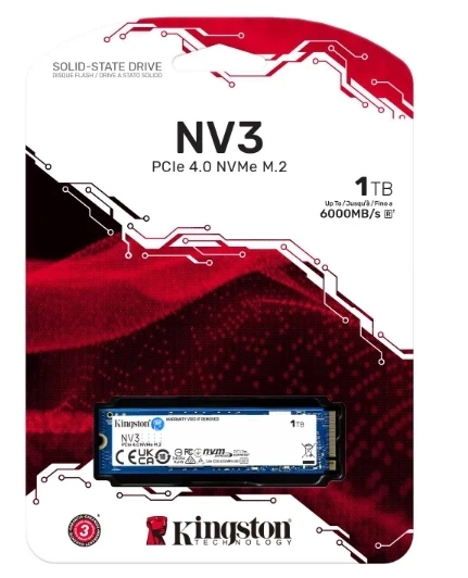 1TB KINGSTON NV3 SNV3S/1000G 6000/4000MB/S M.2 NVMe PCIe 4.0 - 5