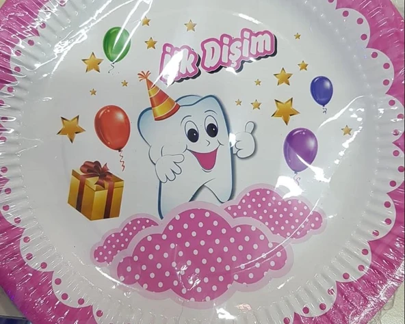 TABAK KARTON  İLK DİŞİM PEMBE 1