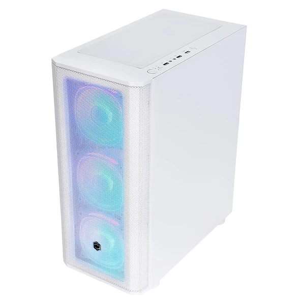 FRISBY CM-106 650W 80+ ARGB FAN MESH BEYAZ KASA - 4