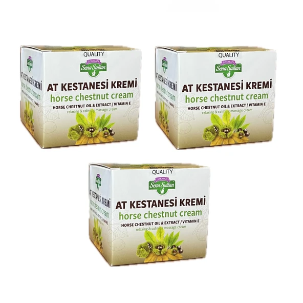 AT KESTANESİ KREMİ 100 ML  3Adet, Lokman Sena Sultan