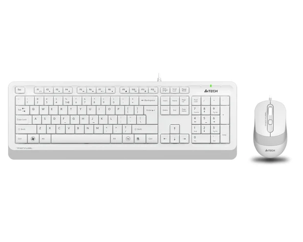 A4 TECH F1010 Q USB BEYAZ TR MM KLAVYE+OPT MOUSE - 2