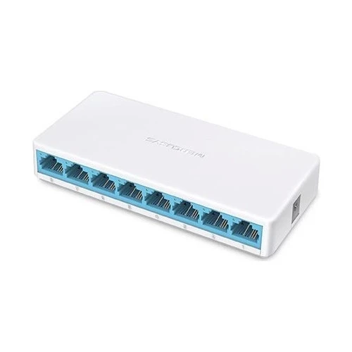 TP-LINK MERCUSYS MS108 8PORT 10/100 YÖNETİLEMEZ SWITCH ürün görseli 1