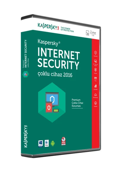 KASPERSKY INTERNET SECURTY 2 KULLANICILI  TR 1 YIL DVD ürün görseli