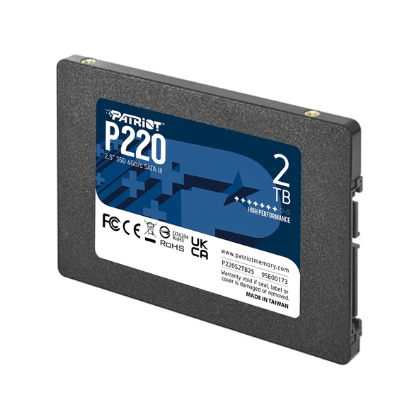 Patriot P220 2TB 550/500MB/s 2.5″ SATA3 SSD Disk (P220S2TB25) - 2