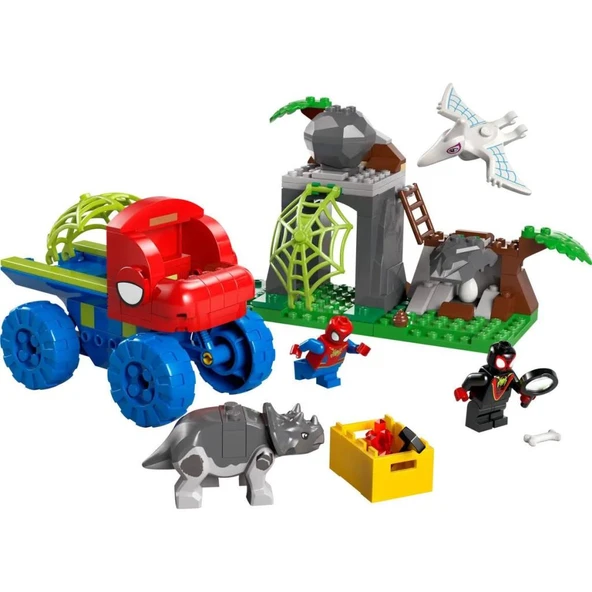 Nessiworld 11199 Lego Marvel Spidey-Spidey Ekibi Dinozor Kamyonlu Kurtarma 136 parça +4 yaş