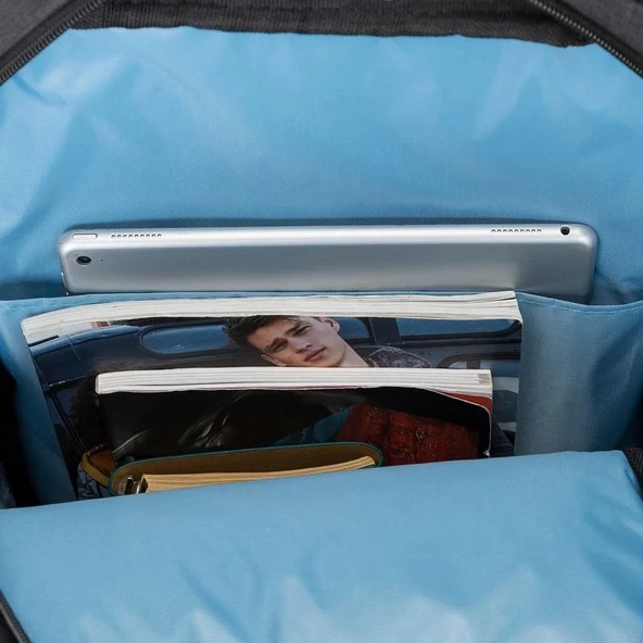 PLM OCTAGON 15.6 NOTEBOOK SIRT ÇANTASI SİYAH - Resim 7