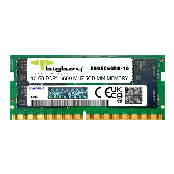 Samsung Bigboy Sodimm 16 GB DDR5 5600MHz CL46 Notebook Ram ürün görseli 1