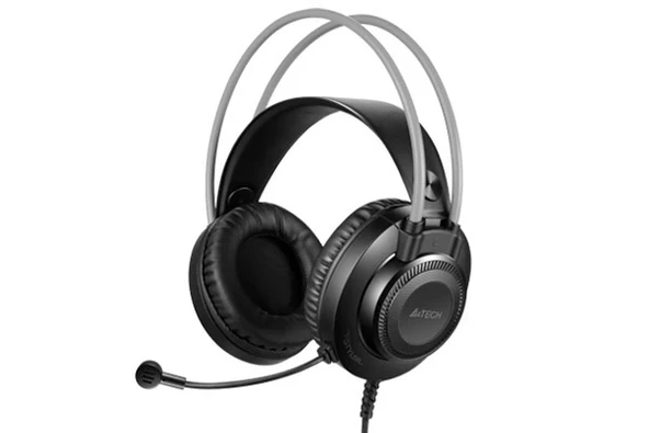 A4 TECH FH-200U SİYAH GRİ MİKROFONLU KULAKLIK USB - 4
