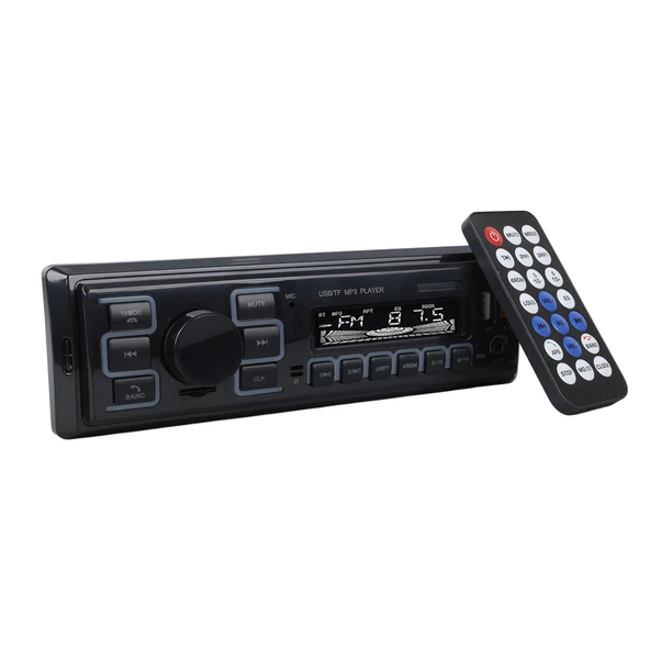 CARSTAR CS-970 7 RENKLİ ÇİFT USB/SD/FM/AUX/BLUETOOTH KUMANDALI OTO TEYP 4X60 WATT - 3
