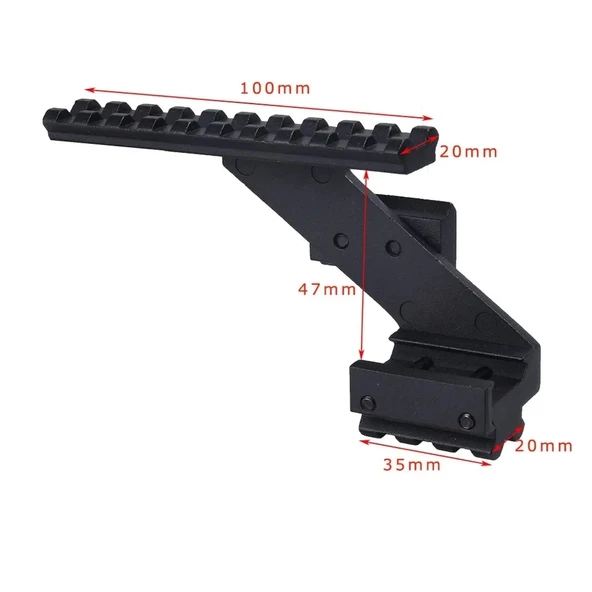 Kapsamı Ray Montajı 22mm Picatinny Üst Alt Ray - 6
