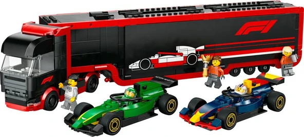 Lego City RB20 ve AMR24 F1 Arabalı F1 Kamyonu 60445