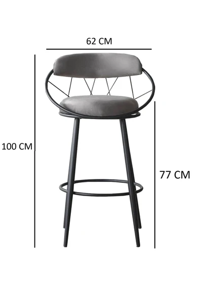 Kagu Relax Plus Tel Sandalye Mutfak-Cafe 4'Lü - 6