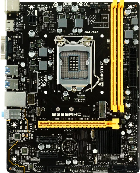 Biostar B365MHC Intel LGA1151 DDR4 Micro Atx Anakart - 3
