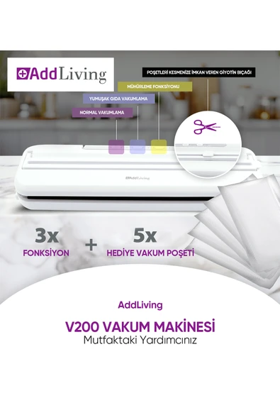 AddLiving Vakum Makinesi V200 - 2
