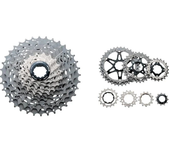 Shımano XTR CS-M980 10'LU Ruble 11-34T Kaset Dişli 10 vites Titanium - 6