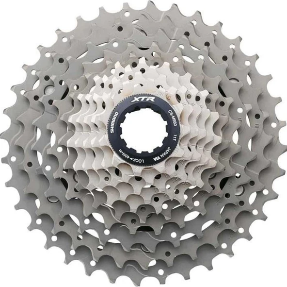 Shımano XTR CS-M980 10'LU Ruble 11-34T Kaset Dişli 10 vites Titanium