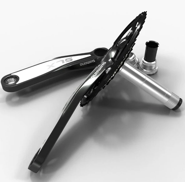 Shımano SLX FC-M660 - 175MM 42X32X24T Shımano SLX 3'lü Aynakol Hollowtech Orta Göbek Dahil - Resim 4