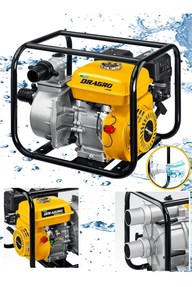 Dragro Alman 9.9 Hp Turbo Benzinli Su Motoru 3 Parmak