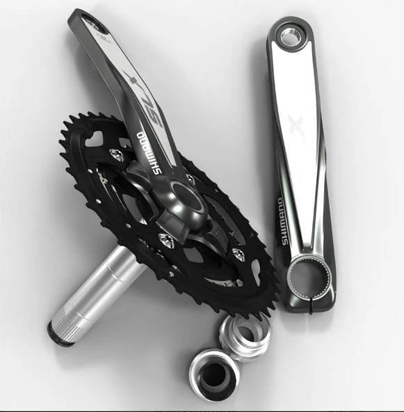 Shımano SLX FC-M660 - 175MM 42X32X24T Shımano SLX 3'lü Aynakol Hollowtech Orta Göbek Dahil - Resim 5