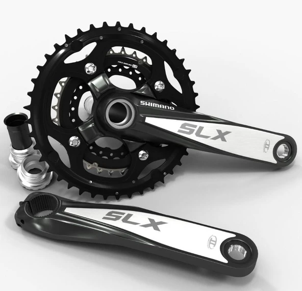 Shımano SLX FC-M660 - 175MM 42X32X24T Shımano SLX 3'lü Aynakol Hollowtech Orta Göbek Dahil - Resim 3