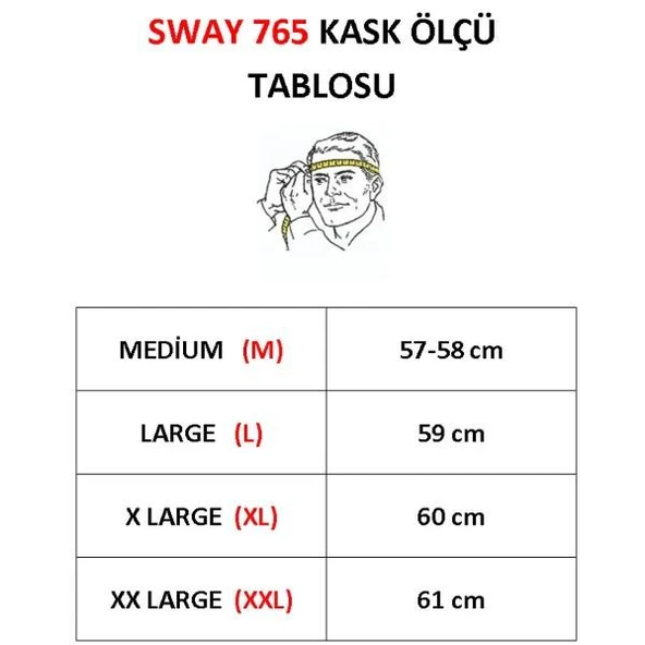 Sway 765 Çenesiz Aynalı Güneş Vizörlü Açık Motosiklet Kaskı M Beden Mat Kong Black - 9
