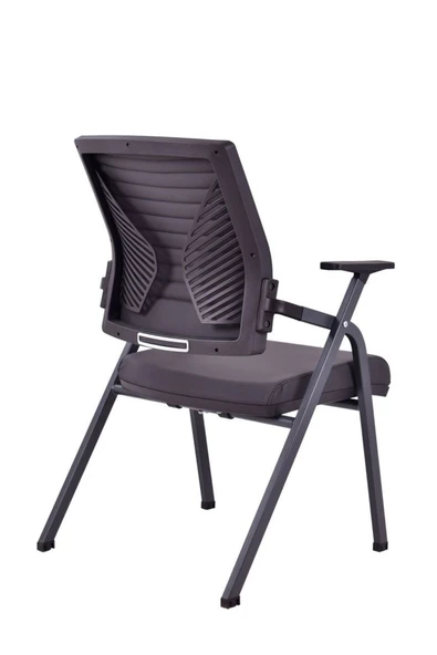 Koltukstilim   Lucca Siyah Deri Katlanır  Çalışma Koltuğu Ofis Koltuğu - Resim 4