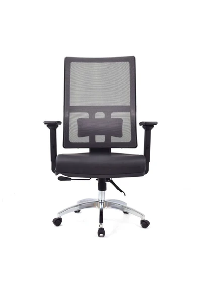 Koltukstilim   Perla Siyah Fileli Çalışma Koltuğu Ofis Koltuğu Büro Koltuğu Krom Ayak - 1
