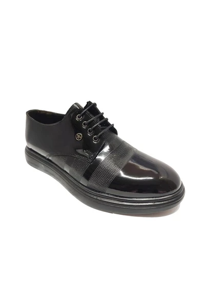 Rasgo 3225 Rugan Baskı Deri Anatomik Erkek Çocuk Ayakkabı