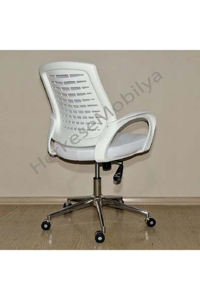 Koltukstilim   Fileli Color Poly Yönetici Koltuğu Gri - Resim 3