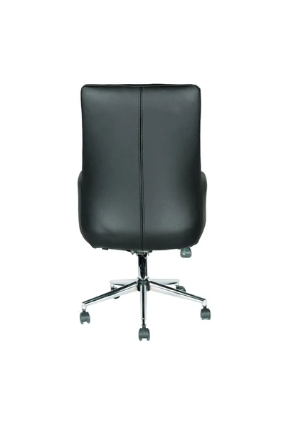 Koltukstilim   Oldea Siyah Deri Çalışma Koltuğu Ofis Koltugu - Resim 4