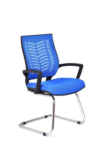 Koltukstilim   Valent Mavi Fileli Misafir Koltuğu Ofis Koltuğu - 2