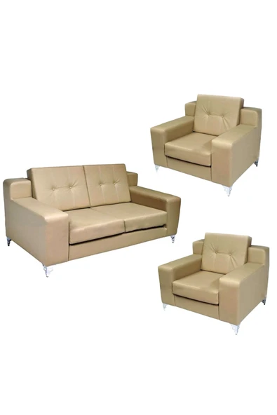 Koltukstilim   Bej Ofis Büro Koltuk Takımı ürün görseli