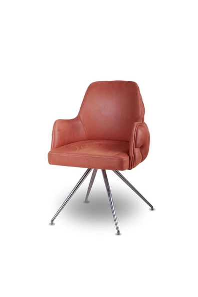 Koltukstilim    Zen Comfort Taba Deri Misafir Koltuğu - Resim 3